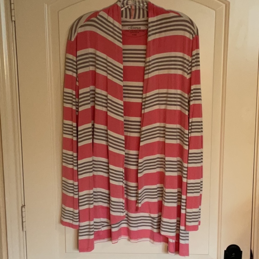 Soma Loungewear Open Front Cardigan Jacket- Size XL